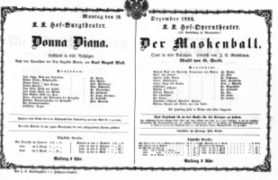 Theaterzettel (Oper und Burgtheater in Wien) 18661210 Seite: 1
