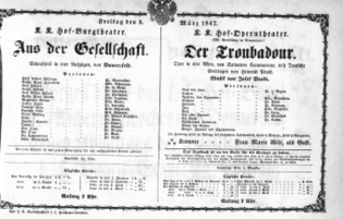 Theaterzettel (Oper und Burgtheater in Wien) 18670308 Seite: 2