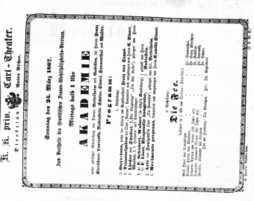 Theaterzettel (Oper und Burgtheater in Wien) 18670324 Seite: 1