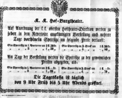 Theaterzettel (Oper und Burgtheater in Wien) 18670414 Seite: 3