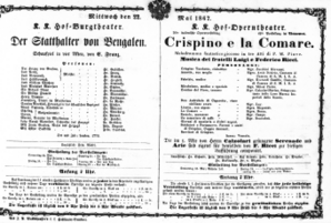 Theaterzettel (Oper und Burgtheater in Wien) 18670522 Seite: 1