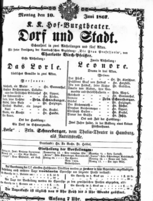 Theaterzettel (Oper und Burgtheater in Wien) 18670610 Seite: 2