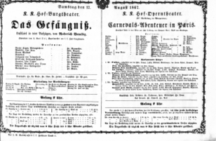 Theaterzettel (Oper und Burgtheater in Wien) 18670817 Seite: 2
