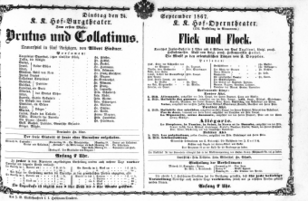 Theaterzettel (Oper und Burgtheater in Wien) 18670924 Seite: 1