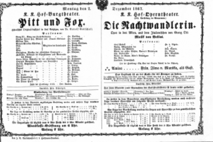 Theaterzettel (Oper und Burgtheater in Wien) 18671202 Seite: 1