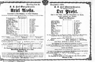 Theaterzettel (Oper und Burgtheater in Wien) 18671220 Seite: 1