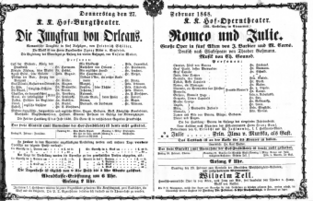Theaterzettel (Oper und Burgtheater in Wien) 18680227 Seite: 2