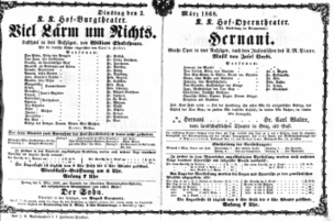 Theaterzettel (Oper und Burgtheater in Wien) 18680303 Seite: 2