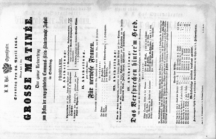 Theaterzettel (Oper und Burgtheater in Wien) 18680426 Seite: 1