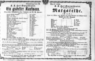 Theaterzettel (Oper und Burgtheater in Wien) 18680426 Seite: 2