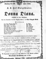 Theaterzettel (Oper und Burgtheater in Wien) 18680630 Seite: 1