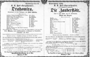 Theaterzettel (Oper und Burgtheater in Wien) 18680927 Seite: 1