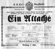 Theaterzettel (Oper und Burgtheater in Wien) 18681108 Seite: 2
