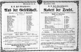 Theaterzettel (Oper und Burgtheater in Wien) 18681216 Seite: 1