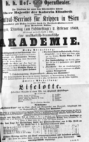 Theaterzettel (Oper und Burgtheater in Wien) 18690202 Seite: 1