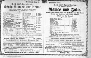 Theaterzettel (Oper und Burgtheater in Wien) 18690210 Seite: 2