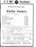 Theaterzettel (Oper und Burgtheater in Wien) 18690806 Seite: 1
