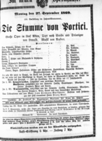 Theaterzettel (Oper und Burgtheater in Wien) 18690927 Seite: 1