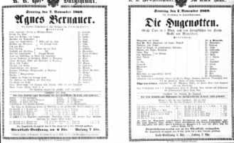Theaterzettel (Oper und Burgtheater in Wien) 18691107 Seite: 1