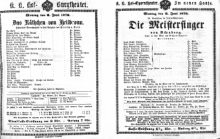 Theaterzettel (Oper und Burgtheater in Wien) 18700606 Seite: 2