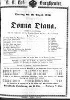 Theaterzettel (Oper und Burgtheater in Wien) 18700816 Seite: 1