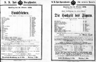 Theaterzettel (Oper und Burgtheater in Wien) 18701015 Seite: 1