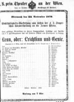 Theaterzettel (Oper und Burgtheater in Wien) 18701123 Seite: 2