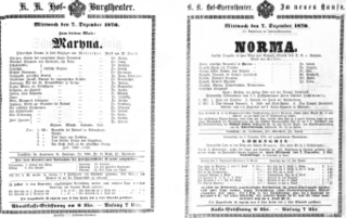 Theaterzettel (Oper und Burgtheater in Wien) 18701207 Seite: 1