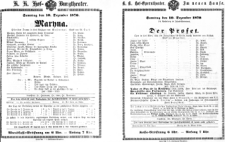 Theaterzettel (Oper und Burgtheater in Wien) 18701210 Seite: 1