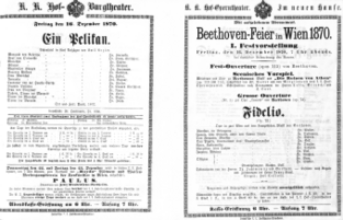 Theaterzettel (Oper und Burgtheater in Wien) 18701216 Seite: 1