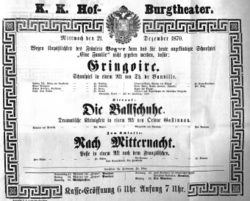Theaterzettel (Oper und Burgtheater in Wien) 18701221 Seite: 2