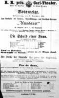 Theaterzettel (Oper und Burgtheater in Wien) 18701229 Seite: 1