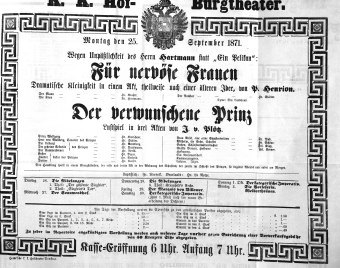 Theaterzettel (Oper und Burgtheater in Wien) 18710725 Seite: 2