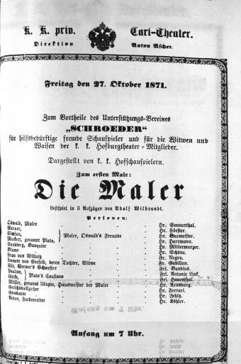 Theaterzettel (Oper und Burgtheater in Wien) 18711027 Seite: 2