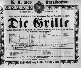 Theaterzettel (Oper und Burgtheater in Wien) 18711101 Seite: 2
