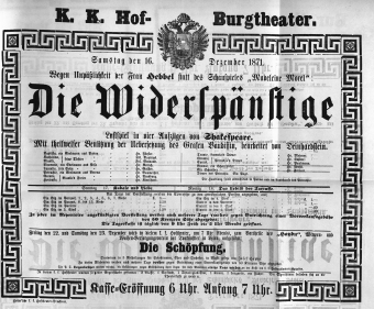 Theaterzettel (Oper und Burgtheater in Wien) 18711216 Seite: 2
