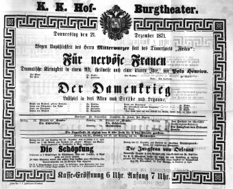 Theaterzettel (Oper und Burgtheater in Wien) 18711221 Seite: 2