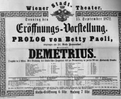Theaterzettel (Oper und Burgtheater in Wien) 18720915 Seite: 2