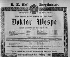 Theaterzettel (Oper und Burgtheater in Wien) 18721127 Seite: 2
