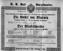 Theaterzettel (Oper und Burgtheater in Wien) 18721214 Seite: 2