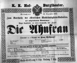Theaterzettel (Oper und Burgtheater in Wien) 18721225 Seite: 2