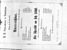 Theaterzettel (Oper und Burgtheater in Wien) 18730630 Seite: 1