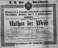 Theaterzettel (Oper und Burgtheater in Wien) 18731130 Seite: 2