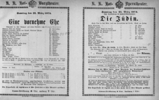 Theaterzettel (Oper und Burgtheater in Wien) 18740321 Seite: 2