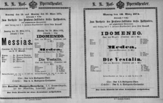 Theaterzettel (Oper und Burgtheater in Wien) 18740330 Seite: 1