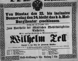Theaterzettel (Oper und Burgtheater in Wien) 18741222 Seite: 1