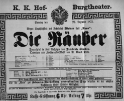Theaterzettel (Oper und Burgtheater in Wien) 18751226 Seite: 2