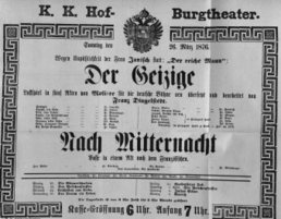 Theaterzettel (Oper und Burgtheater in Wien) 18760326 Seite: 2