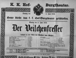 Theaterzettel (Oper und Burgtheater in Wien) 18760604 Seite: 1