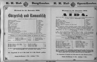 Theaterzettel (Oper und Burgtheater in Wien) 18760913 Seite: 1